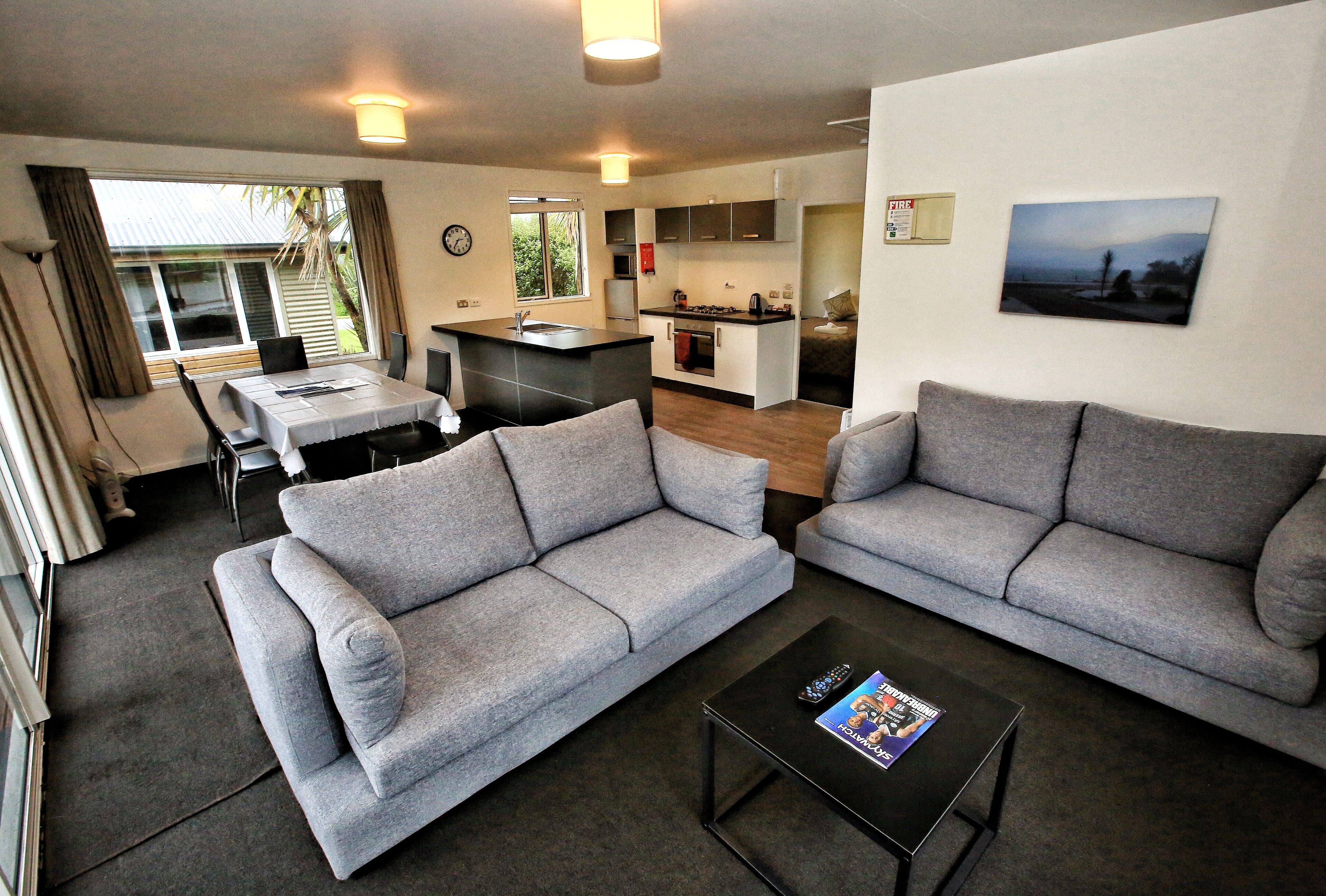 Fridge, microwave, coffee/tea maker, electric kettle