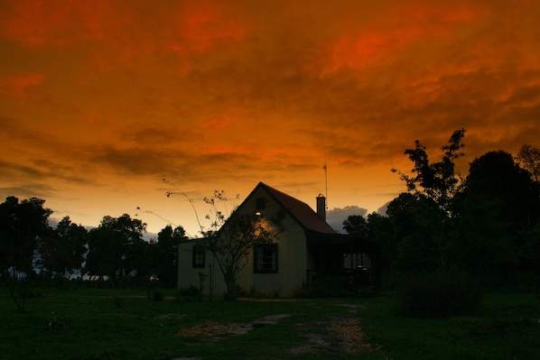 Front of property – evening/night