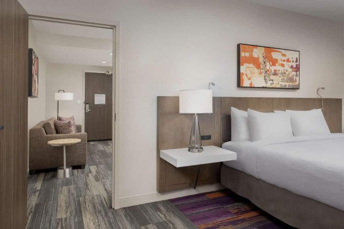 Premium bedding, pillowtop beds, in-room safe, desk