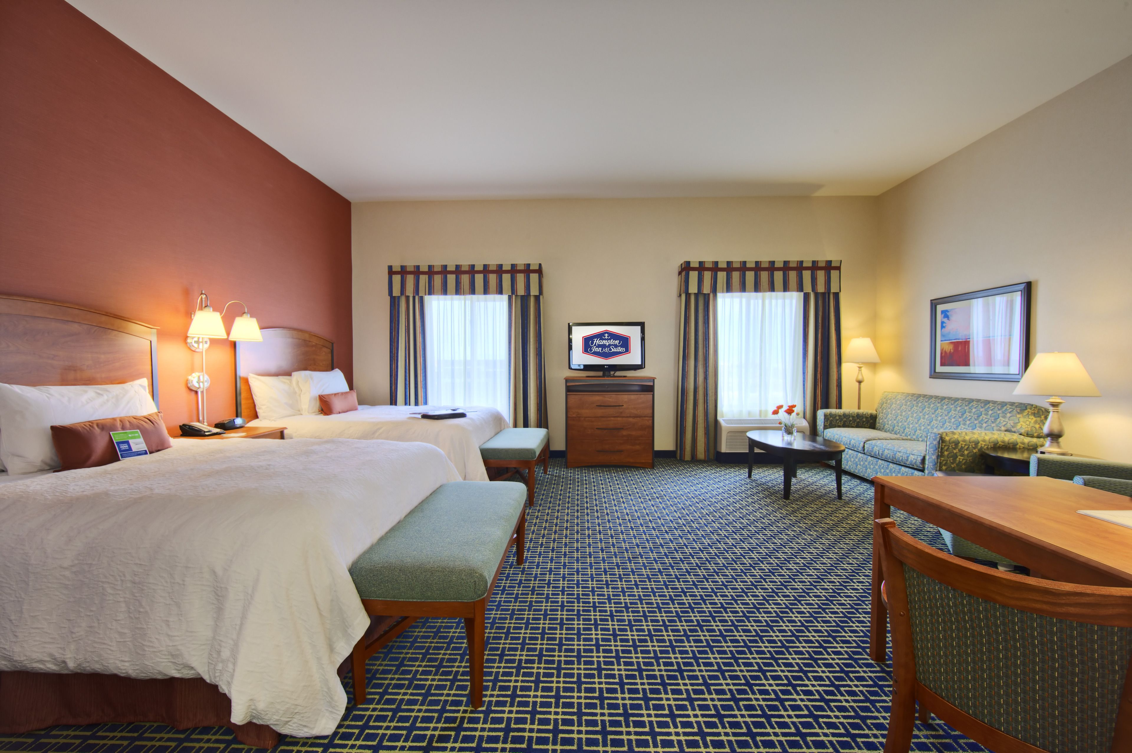 pillow-top beds, in-room safe, blackout curtains, iron/ironing board