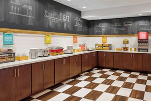 Free daily buffet breakfast