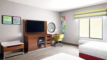 Room, 2 Queen Beds, Accessible, Non Smoking | Pillowtop beds, in-room safe, blackout drapes, iron/ironing board