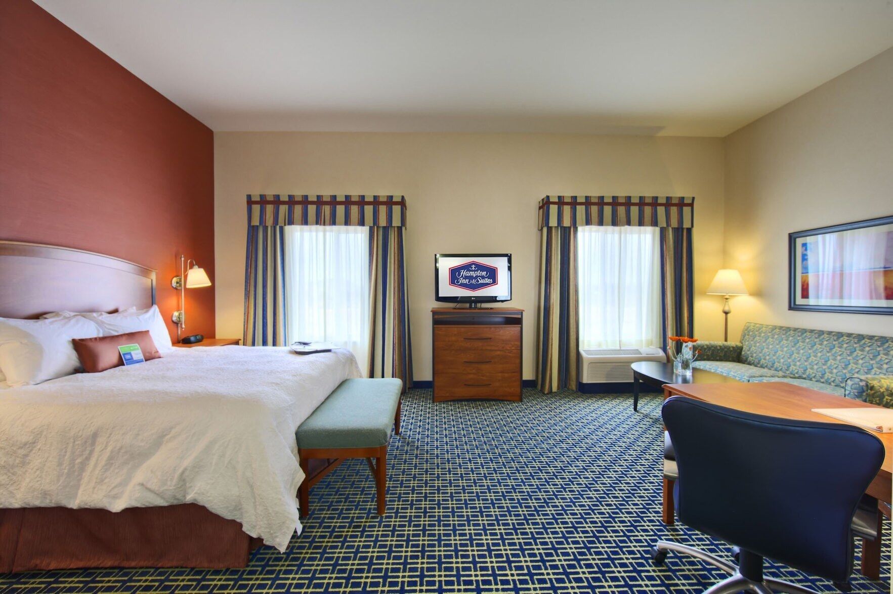Pillow-top beds, in-room safe, blackout curtains, iron/ironing board