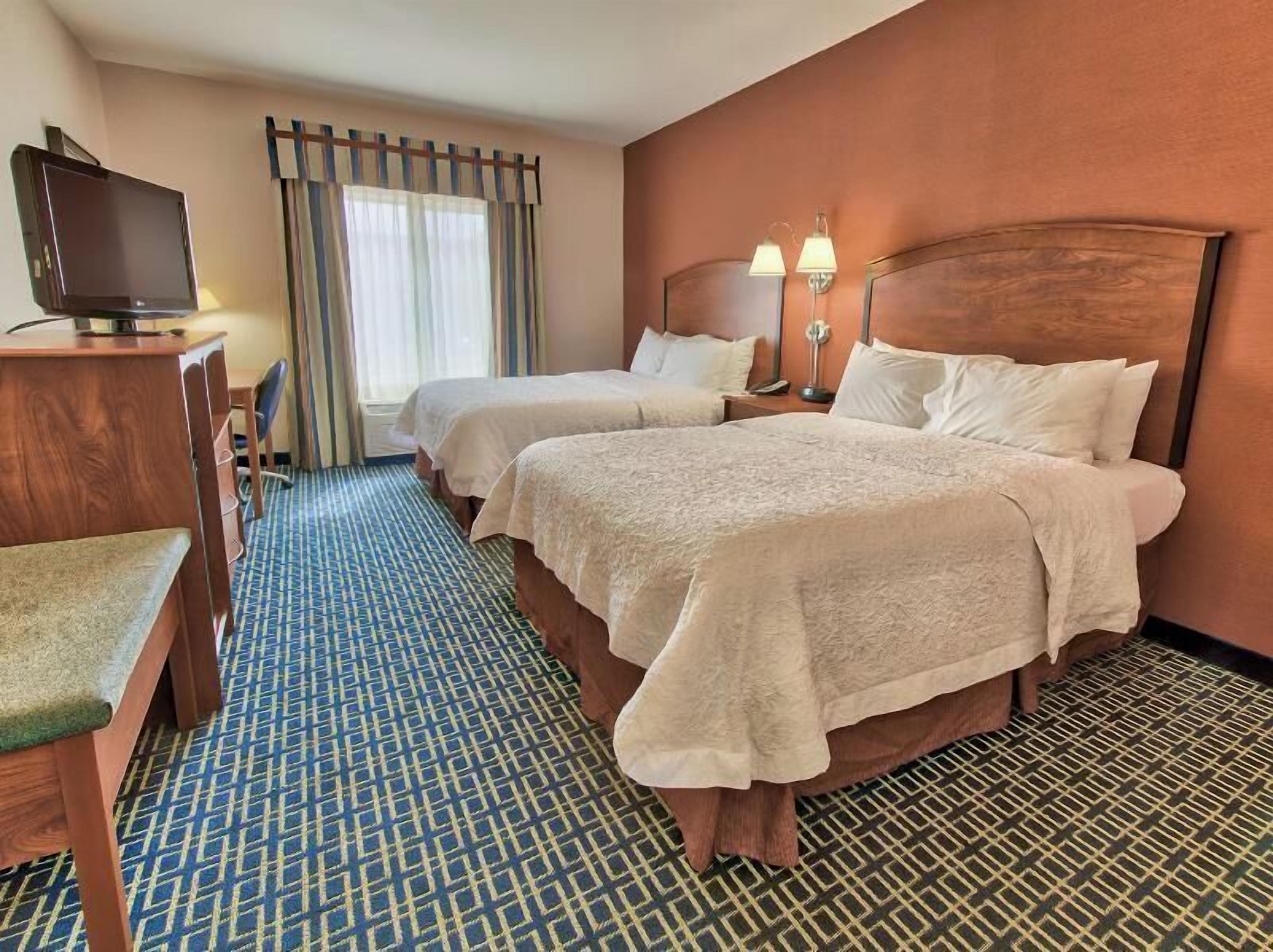 Pillowtop beds, in-room safe, blackout drapes, iron/ironing board