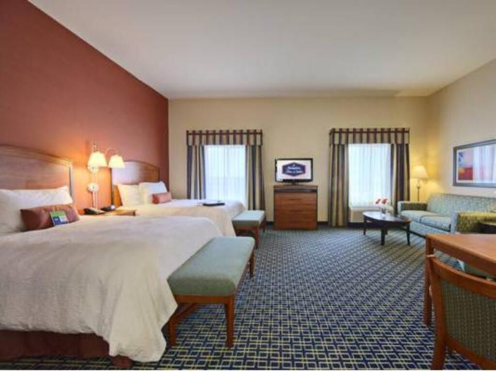 Pillowtop beds, in-room safe, blackout drapes, iron/ironing board