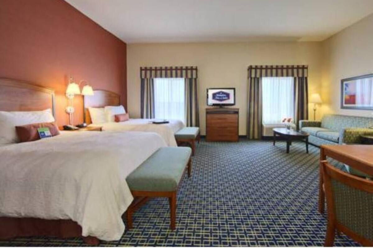 Pillowtop beds, in-room safe, blackout drapes, iron/ironing board