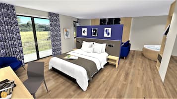 Suite Premium | Minibar, coffres-forts dans les chambres, bureau, chambres insonorisées