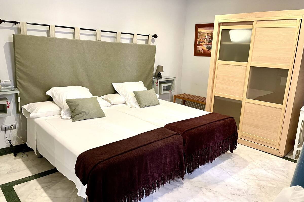 double room | egyptian cotton sheets, premium bedding, down duvets, memory-foam beds