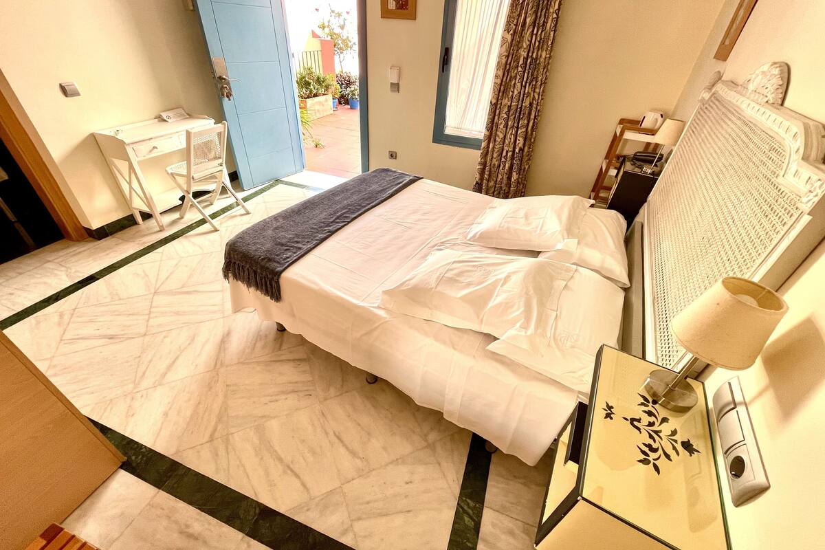double room | egyptian cotton sheets, premium bedding, down duvets, memory-foam beds