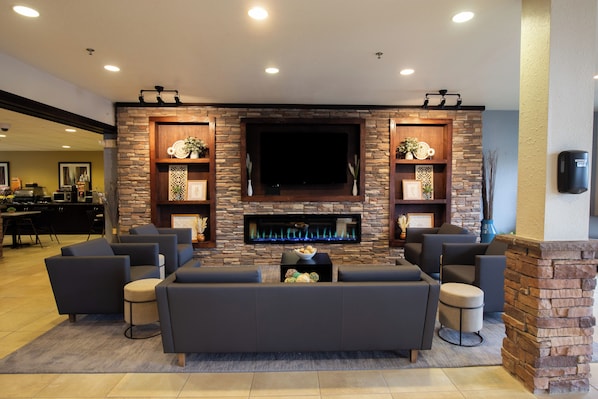 Área de estar no saguão