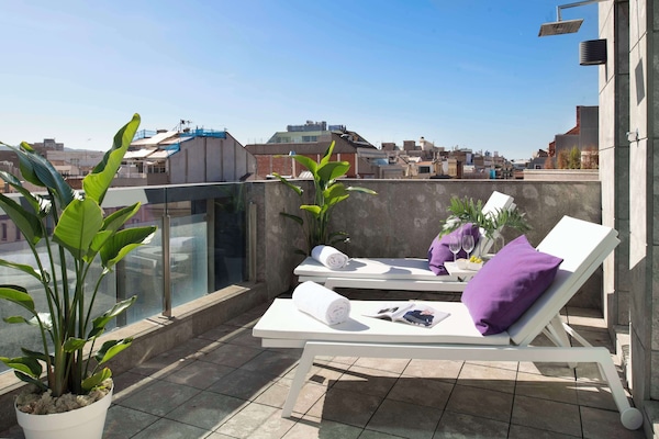 Penthouselejlighed - terrasse | Udsigt fra værelset