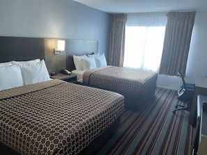 Standard Room, 2 Queen Beds, Non Smoking | 1 bedroom, soundproofing, iron/ironing board, rollaway beds