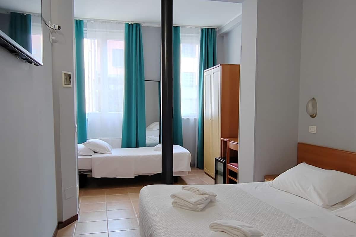 triple room | 1 bedroom, frette italian sheets, premium bedding, down duvets