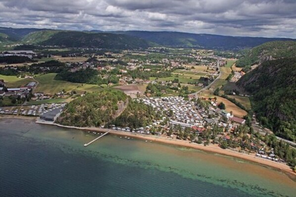 Private beach, beach volleyball
