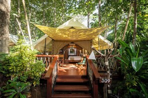 View from room - Hintok River Camp at Hellfire Pass (Sai Yok)