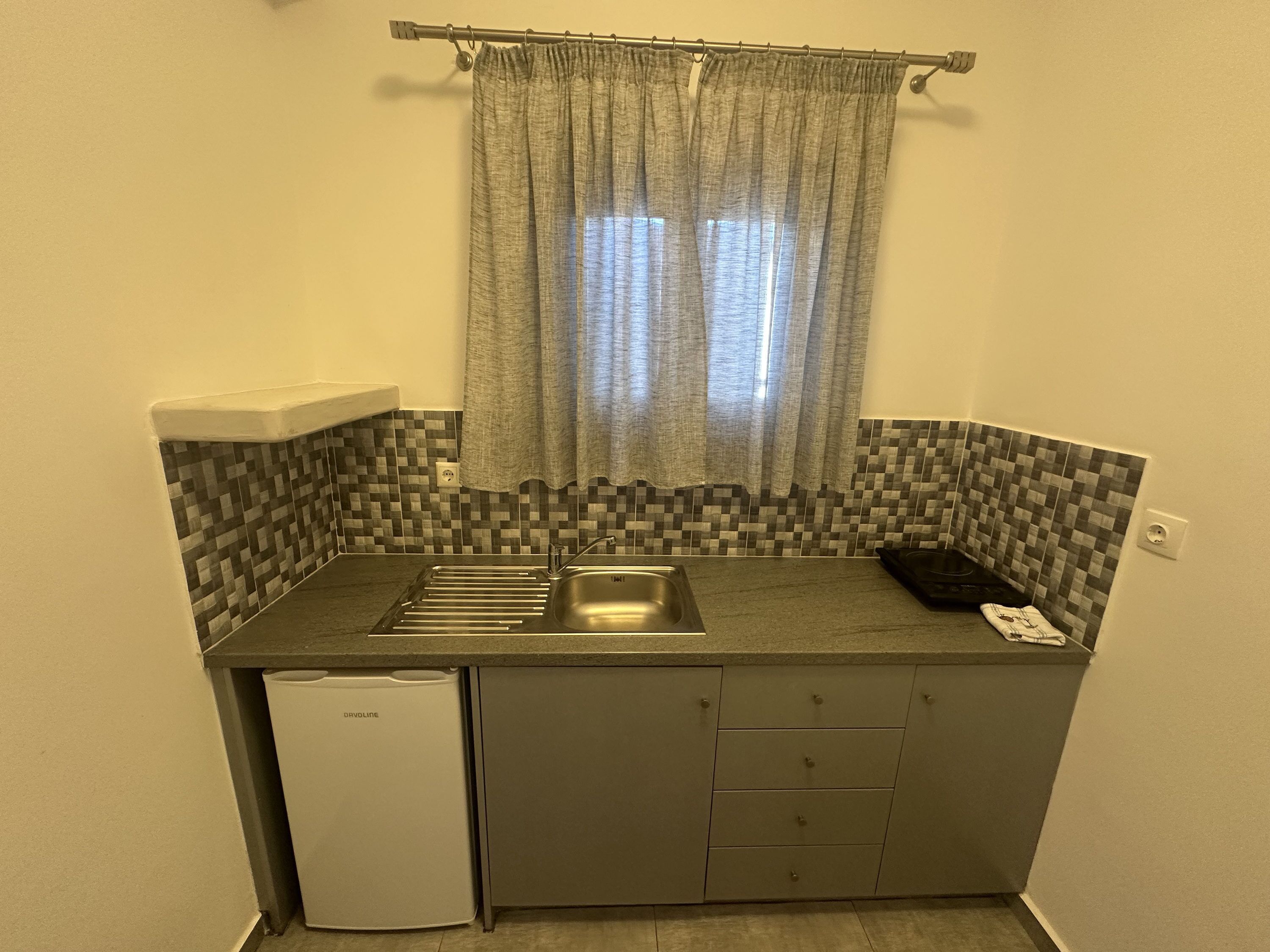 华丽开间, 1 间卧室 | 私人厨房 | 冰箱、炉灶、电热水壶、厨具/餐具