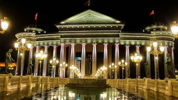 Front of property – evening/night