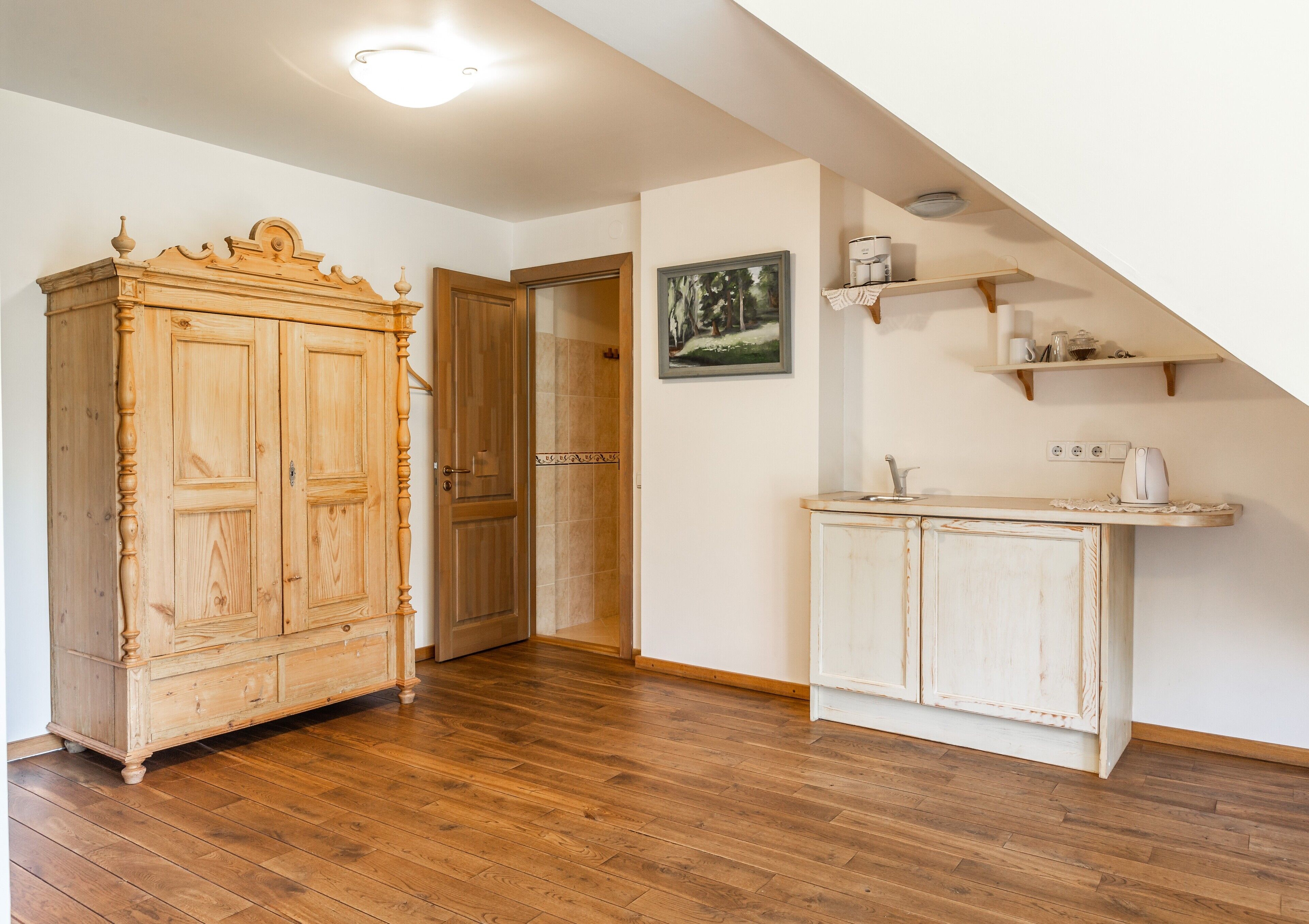 romantic suite, non smoking, balcony (elizabeth) | private kitchen | fridge, espresso maker, coffee/tea maker, electric kettle