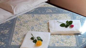 Pillowtop beds, in-room safe, blackout drapes, soundproofing