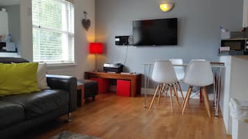 Premium Apartment, 2 Bedrooms | Living area | 42-inch flat-screen TV with digital channels, TV