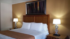 Chambre Deluxe, 1 très grand lit | Accès au Wi-Fi (inclus), literie fournie, réveille-matin