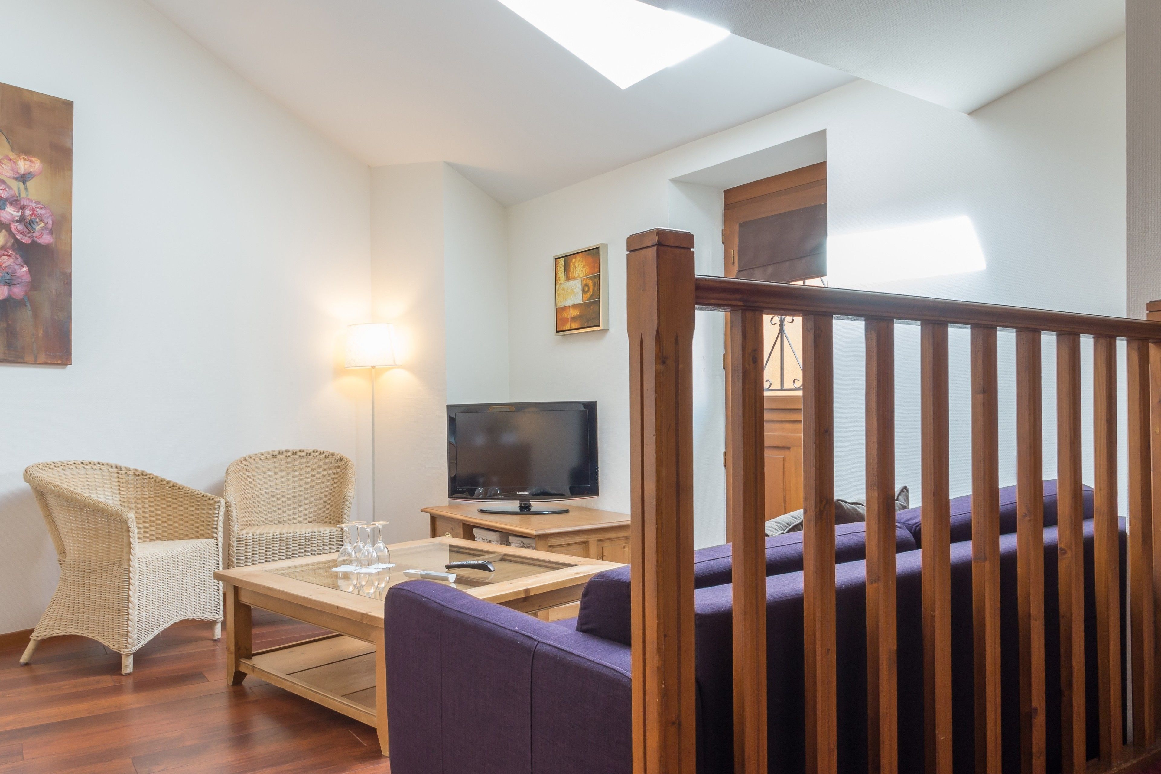 superior suite | living area | flat-screen tv