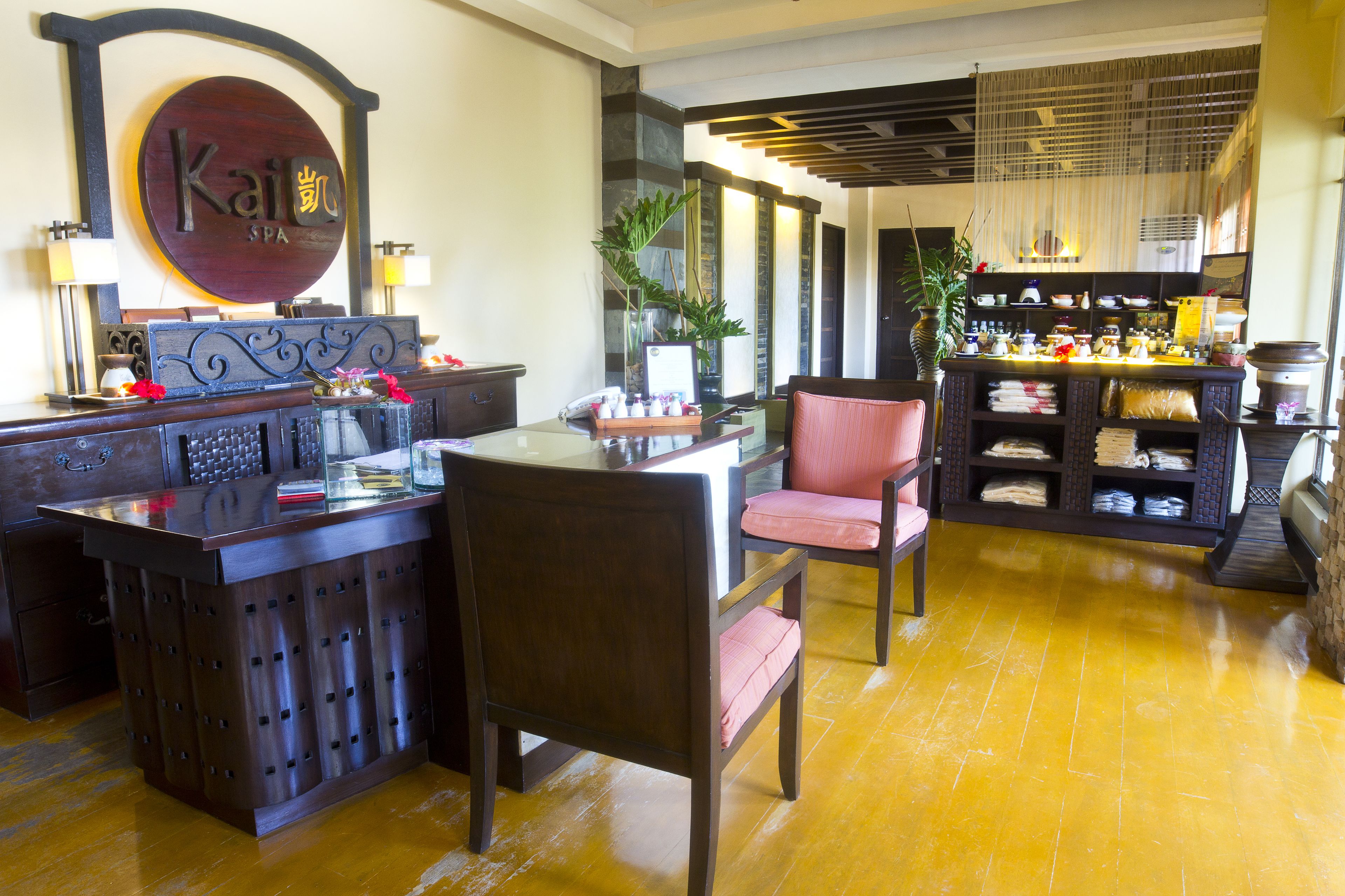 Recepción del spa