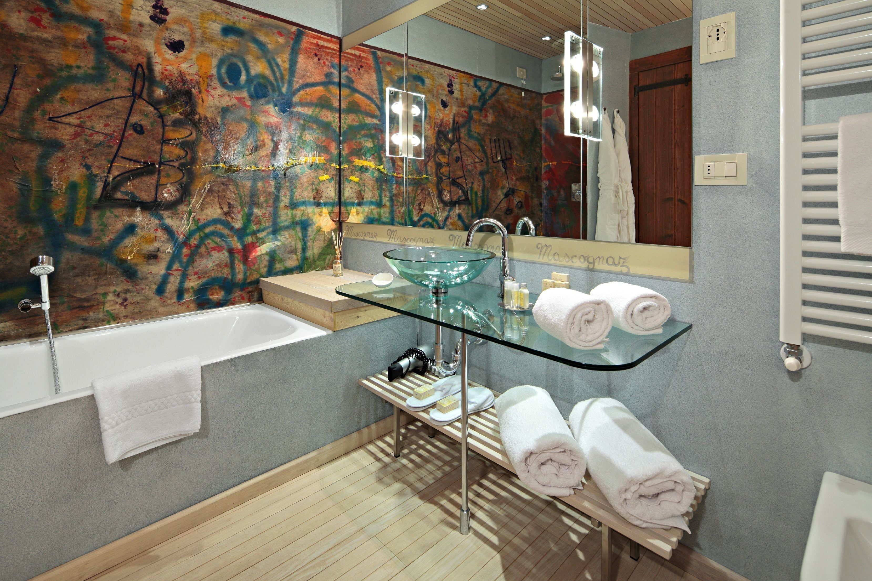 free toiletries, hair dryer, bathrobes, slippers