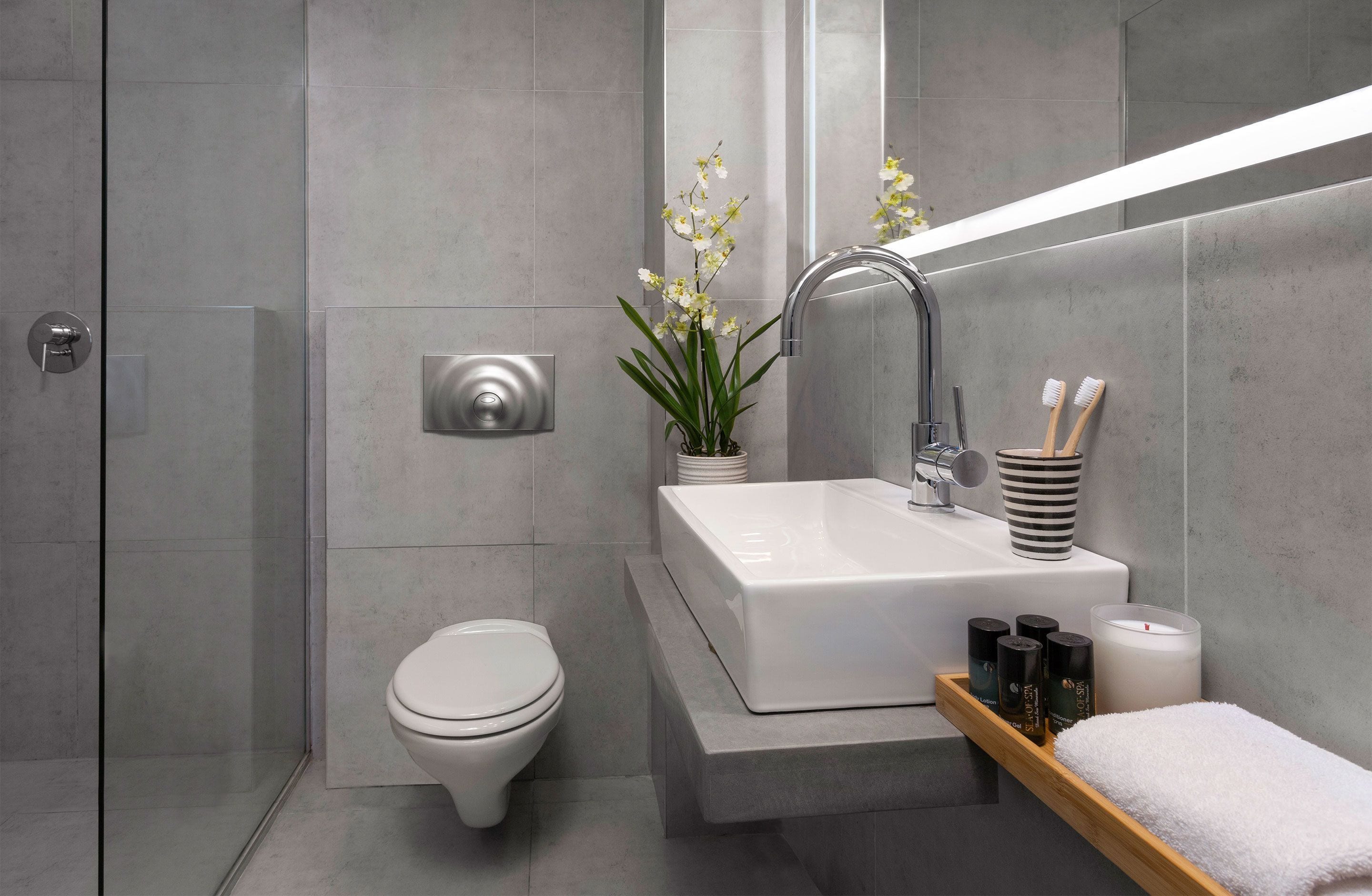 free toiletries, hair dryer, towels, soap