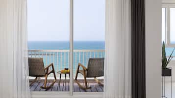 Deluxe-Apartment, 1 Schlafzimmer, Balkon, Meerblick | Balkon