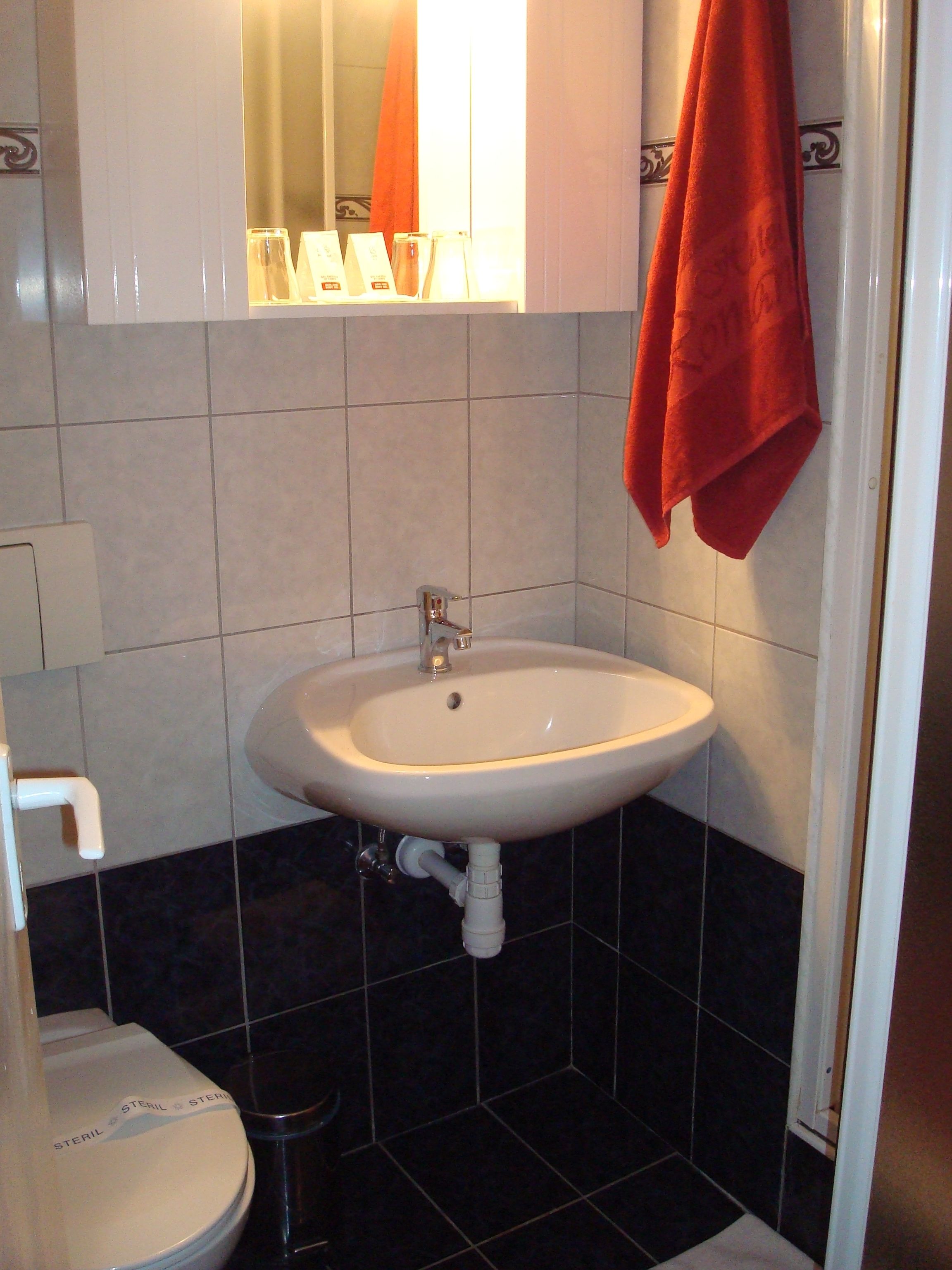 single room | bathroom | hair dryer, towels