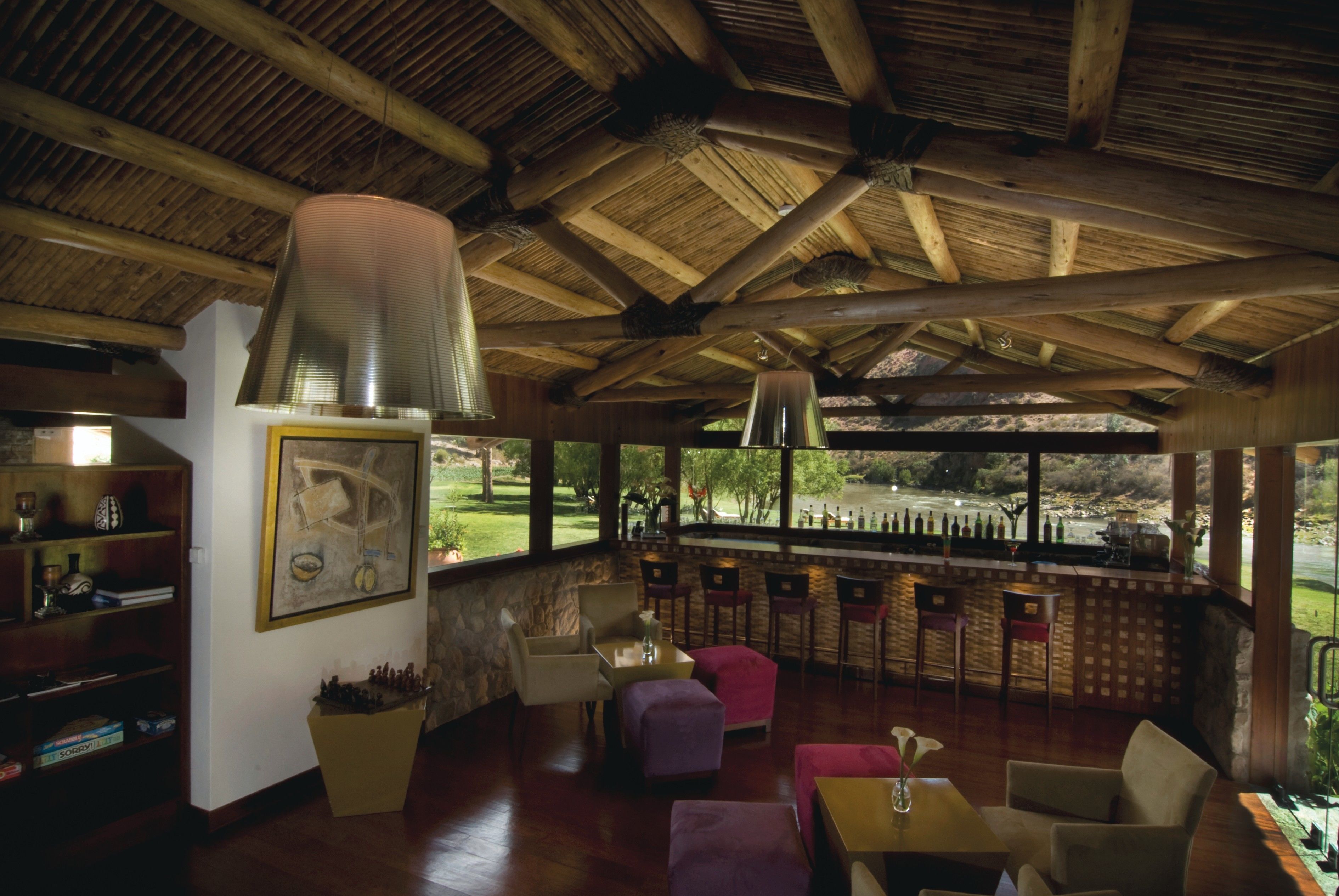 cocktail bar, garden views, open daily