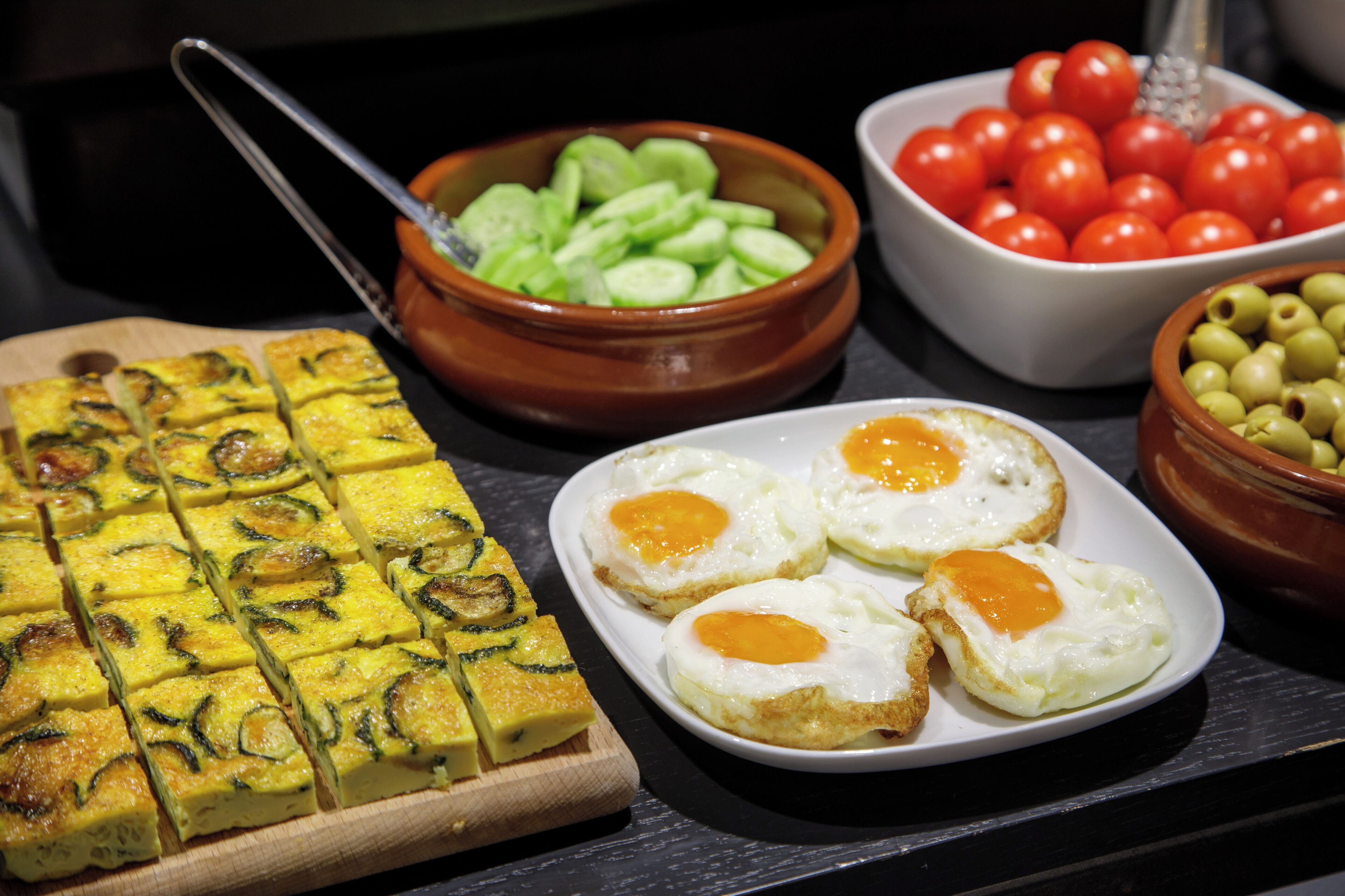 뷔페 아침 식사