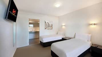 Alpine Two Bedroom Apartment | Premium bedding, desk, laptop workspace, soundproofing