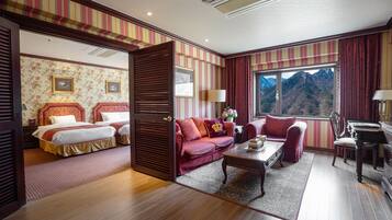 Premium bedding, down comforters, memory foam beds, in-room safe