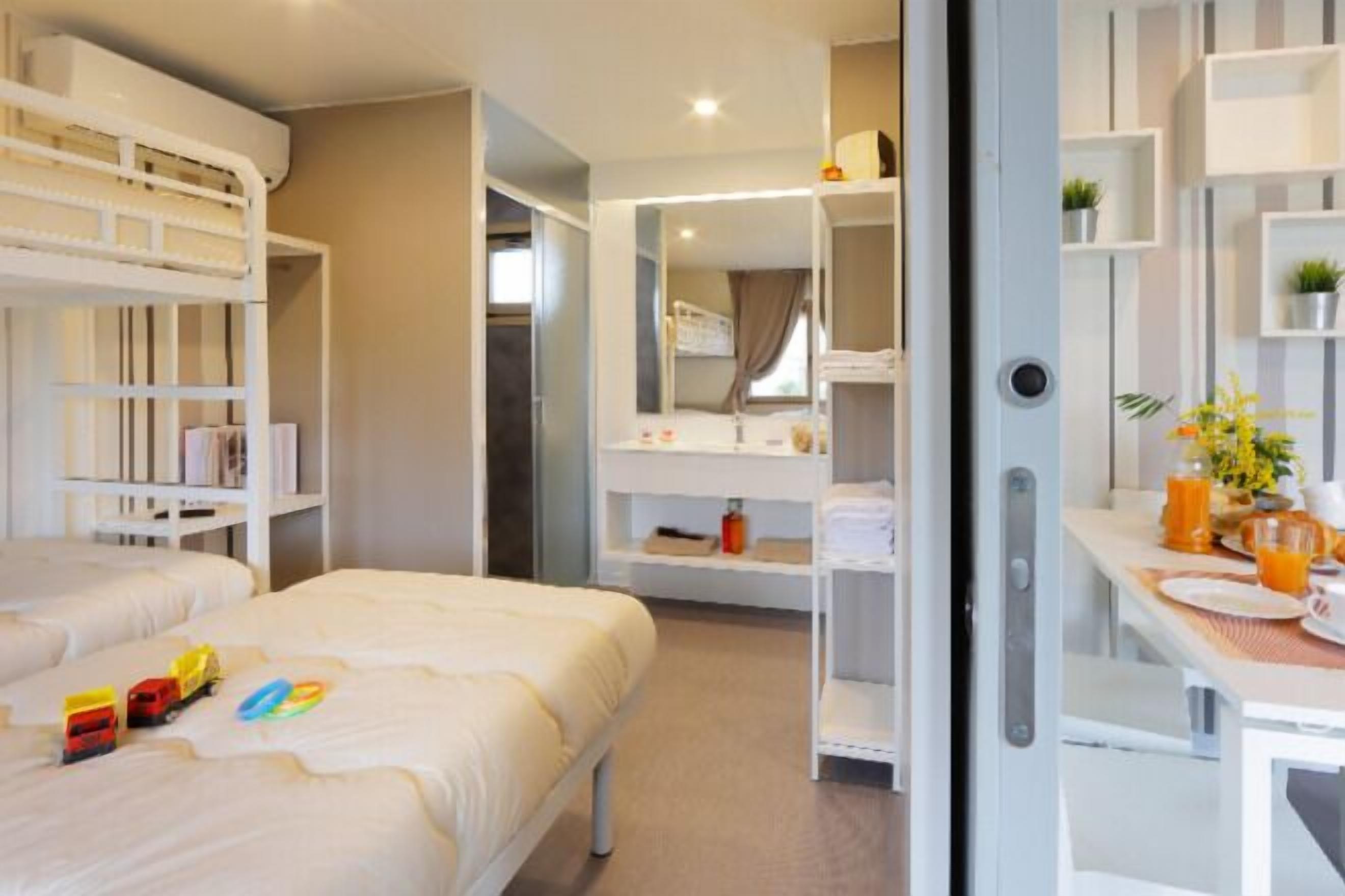 Blackout curtains, cots/infant beds, free WiFi, bed sheets