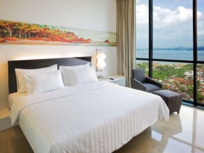 Premium bedding, minibar, in-room safe, desk