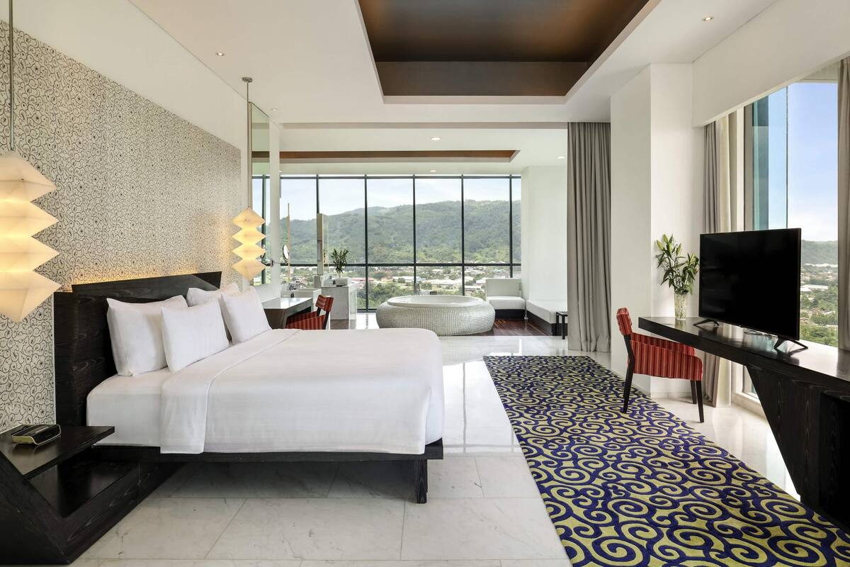 Cobertura, 1 quarto, vista para o oceano | Roupas de cama premium, frigobar, cofres nos quartos, escrivaninha