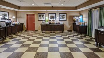 Free daily self-service breakfast