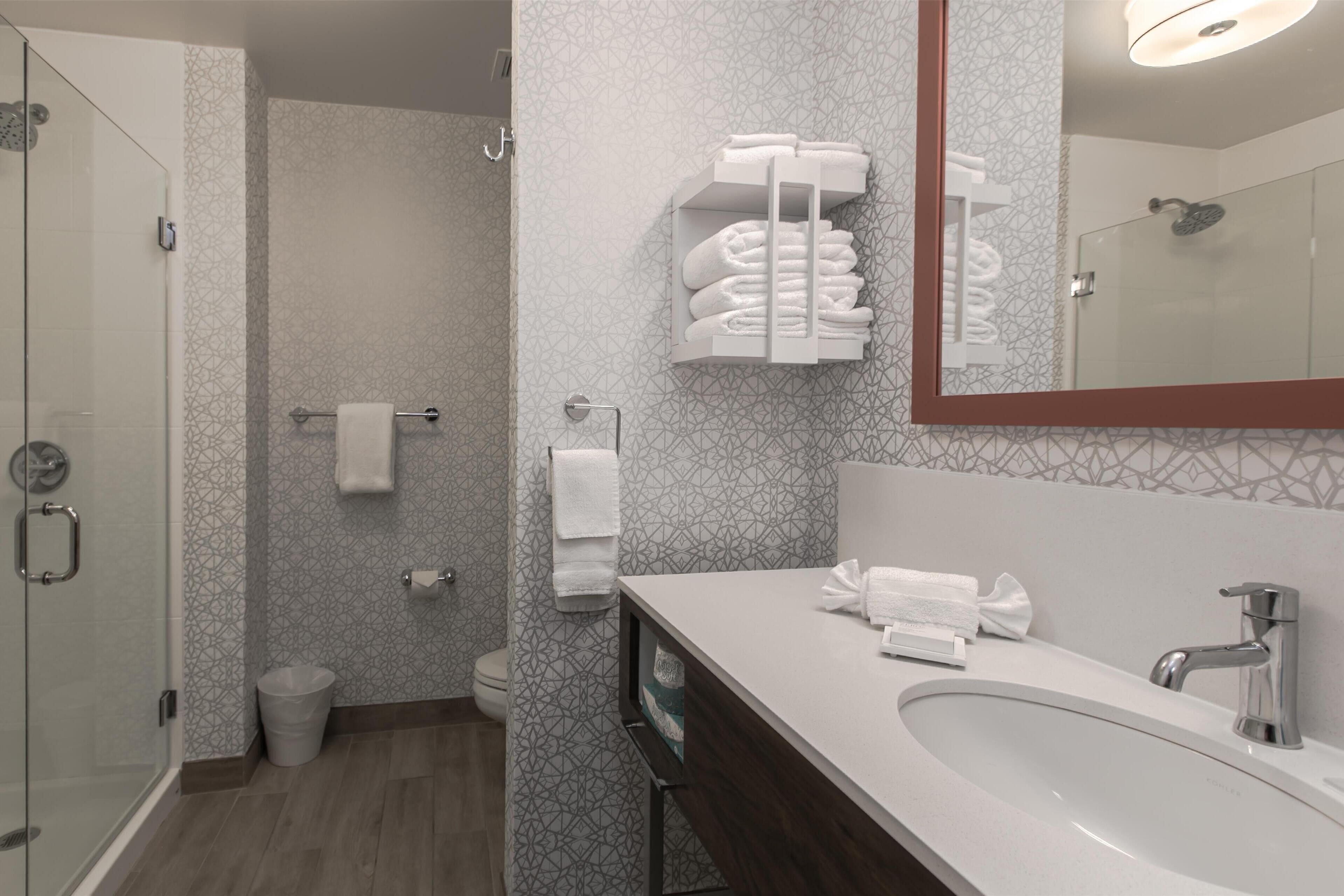 free toiletries, hair dryer, towels, soap