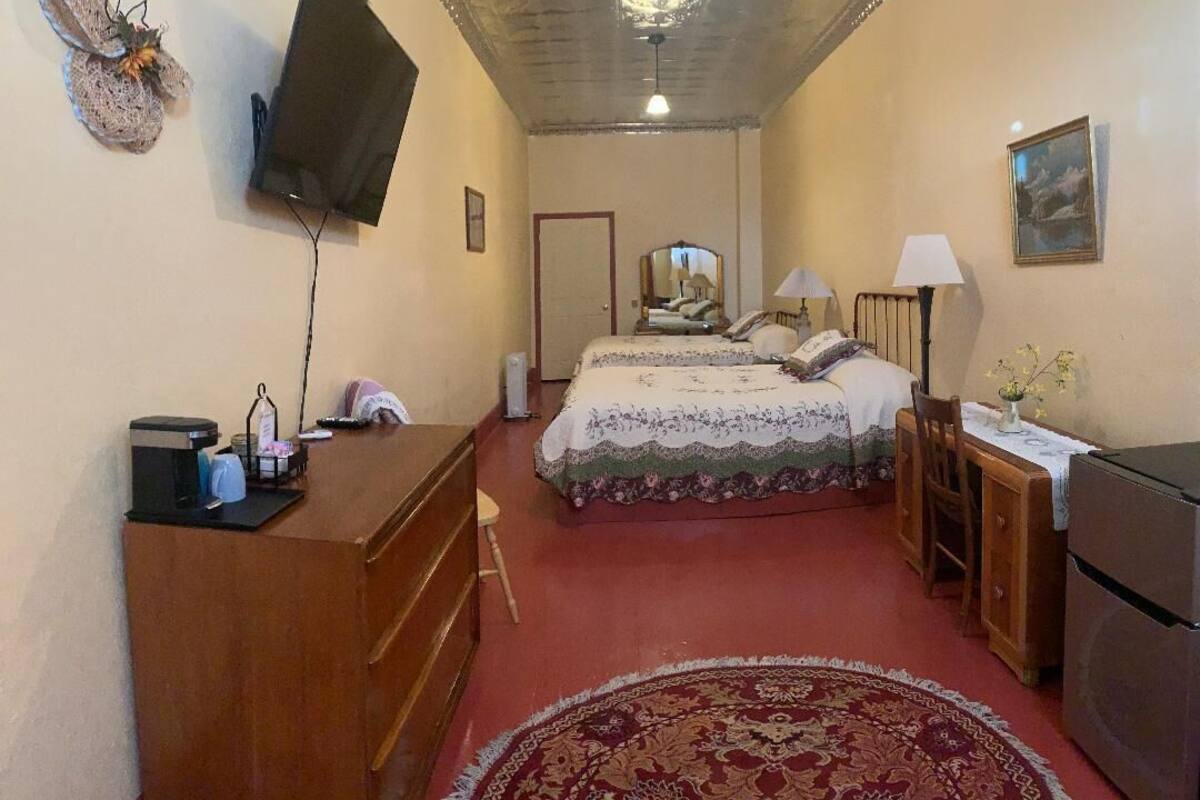 deluxe double room, 2 queen beds, accessible | 1 bedroom, premium bedding, desk, iron/ironing board