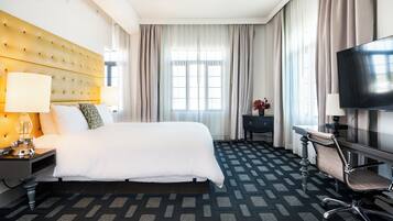 Hypo-allergenic bedding, down comforters, memory foam beds, in-room safe