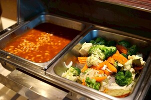 Daily buffet breakfast for a fee