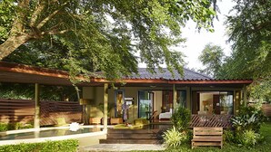 Villa, 1 très grand lit, accès à la piscine | Minibar, coffre-fort, bureau, lit de bébé (gratuit)