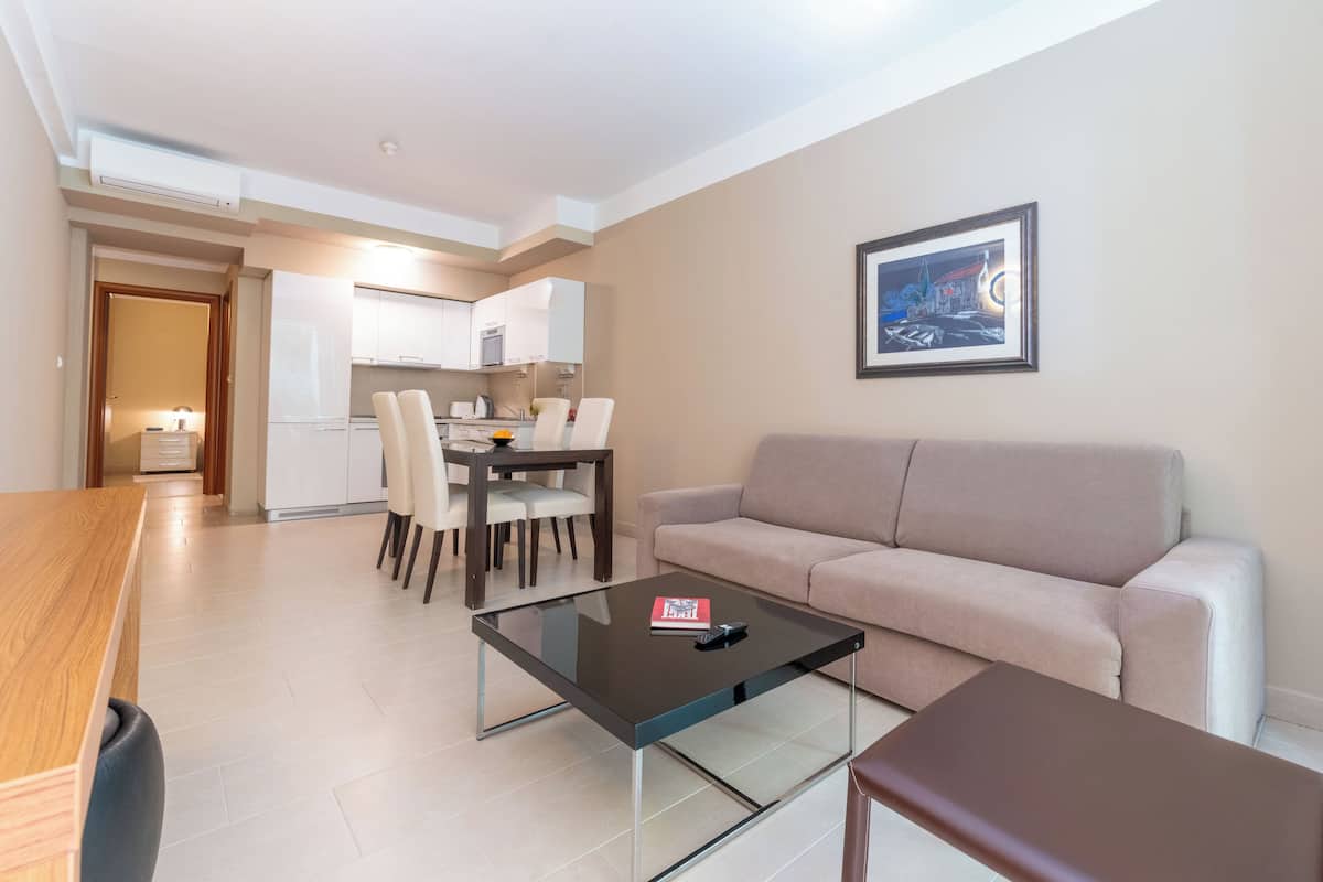 Economy Apartment, Terrace, Ground Floor | Living area | LCD TV