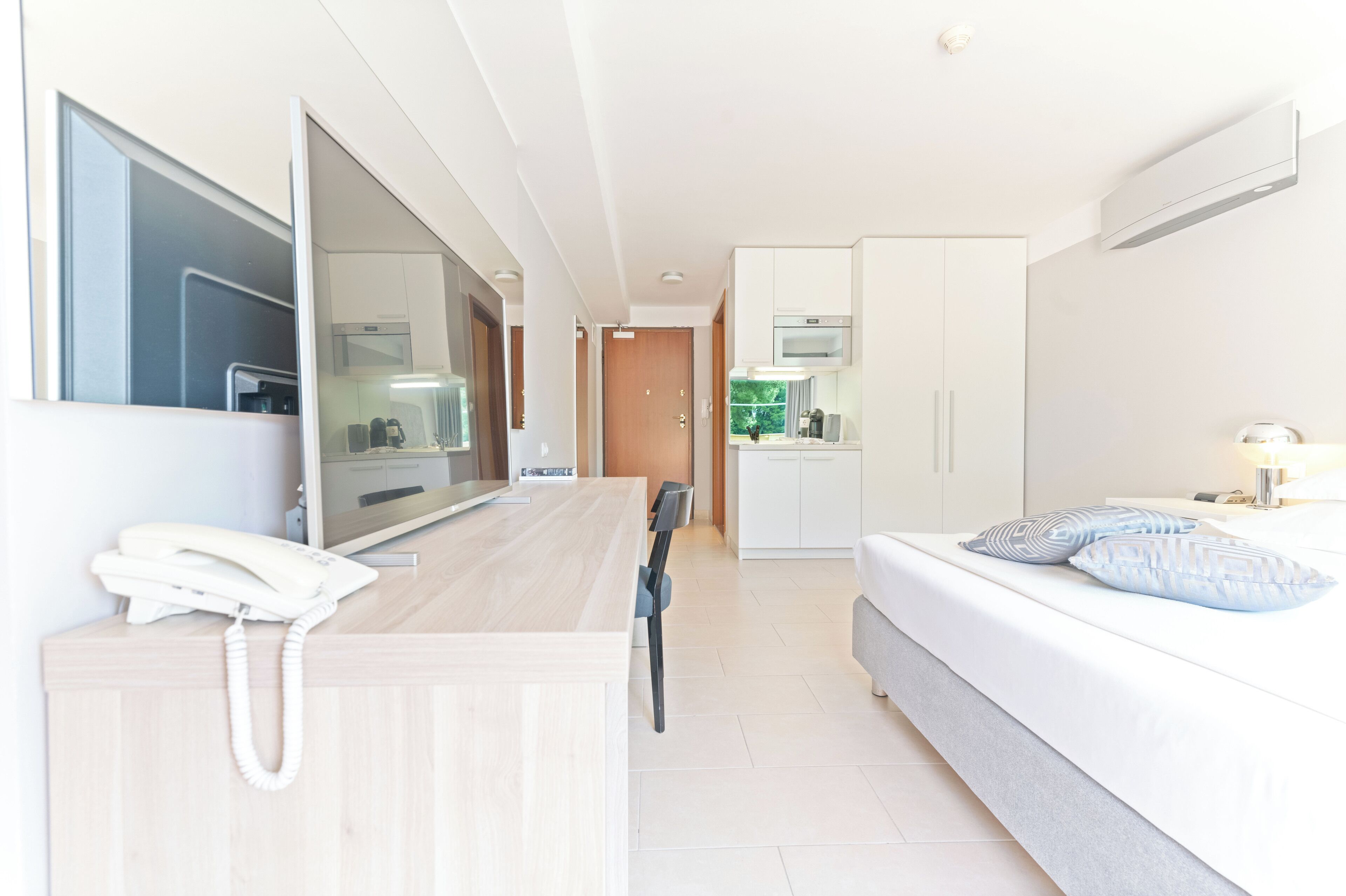 Double Room with Balcony | Premium bedding, memory foam beds, in-room safe, blackout drapes