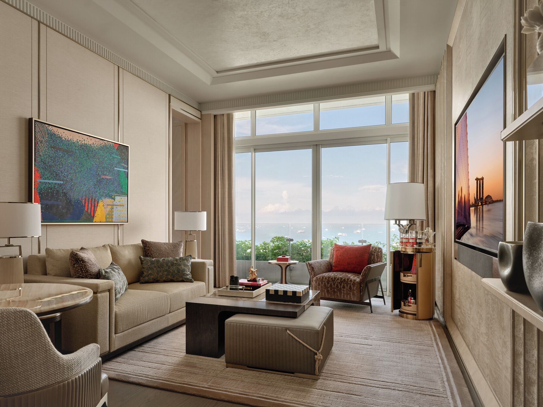 Een 75-inch televisie met digitale zenders