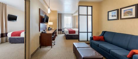 Two Bedroom Suite, 2 King Beds with Sofa Bed, Non Smoking | 1 bedroom, pillowtop beds, individually decorated, desk