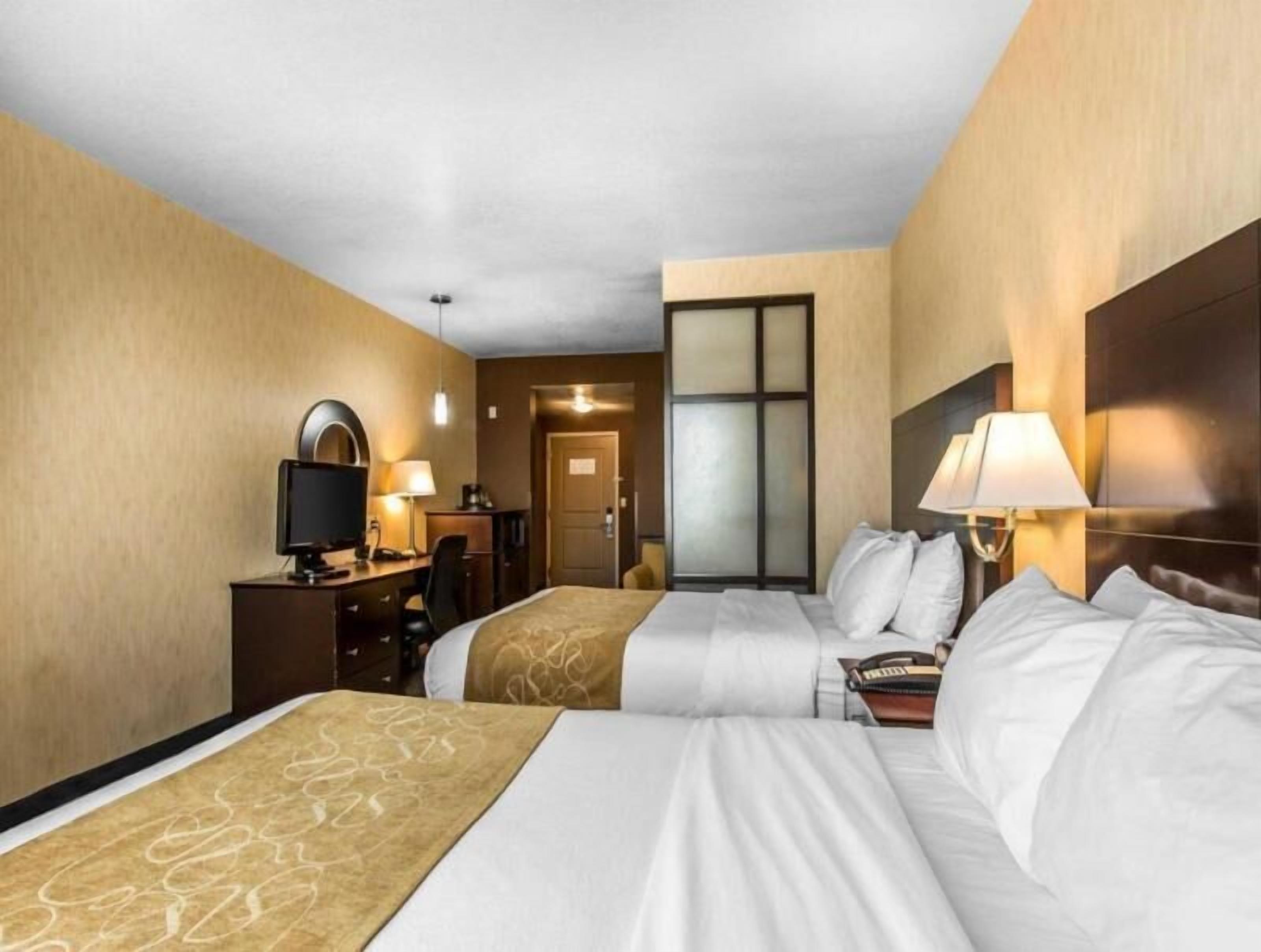 1 bedroom, pillow-top beds, individually decorated, desk