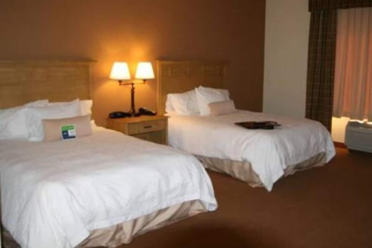 In-room safe, laptop workspace, blackout curtains, iron/ironing board